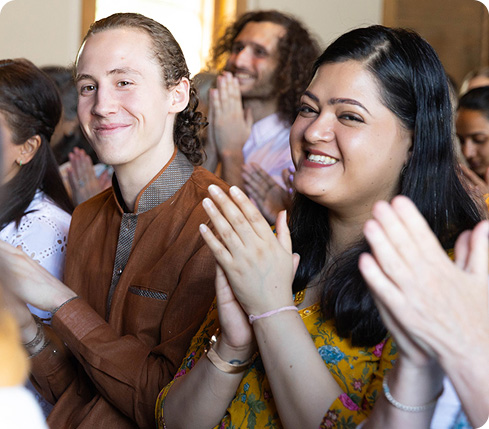 Happy students at The Ayurvedic Institute